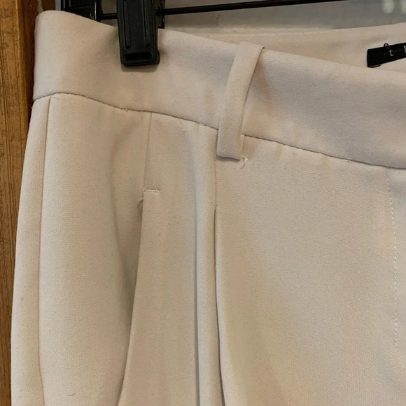 THEORY GUC Latani NC Ash White Pleated Trousers Slacks Work Pants - Picture 3 of 7